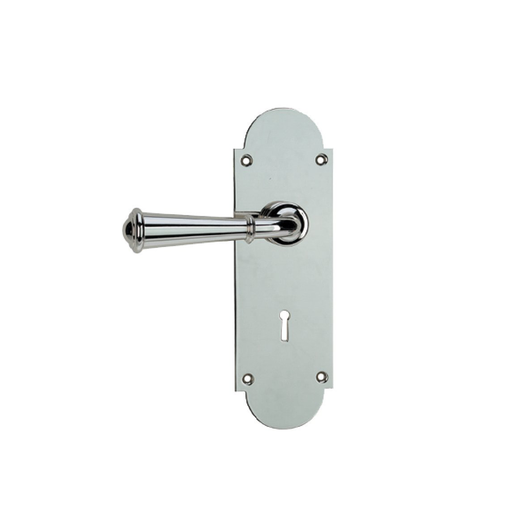 Newtown Escutcheon Set with Turned Lever — Von Morris Hardware